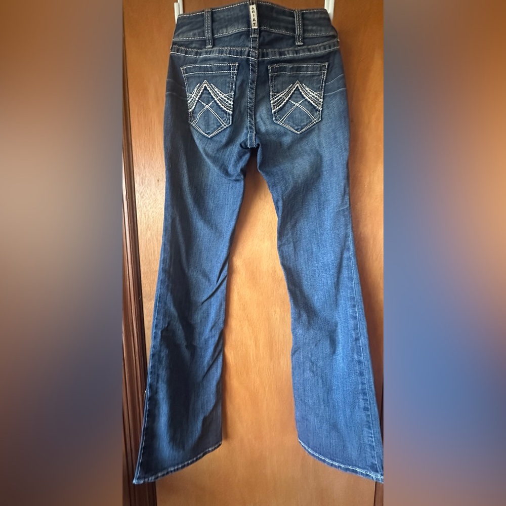 Ariat REAL 28XL Mid Rise boot￼
color:rainstorm 
Pocket pattern: whipstitch